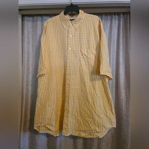 Ralph Lauren Yellow Checkered Men's Shirt